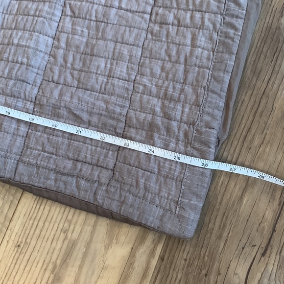 Real Simple® Dune Chambray European Pillow Sham in Oatmeal - Picture 6 of 6